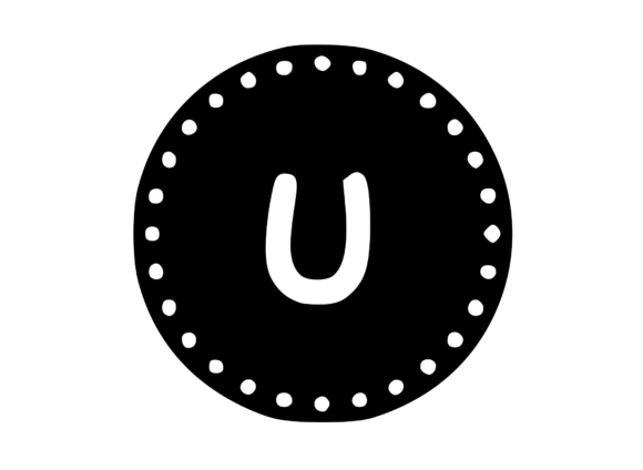 Mono Minted Gold Coin Letter SVG U – Designer's Verdict