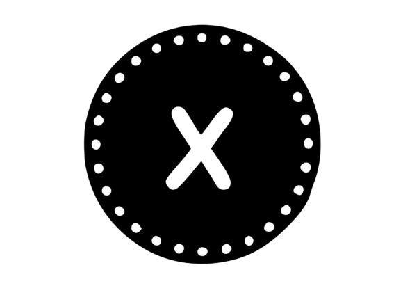 Mono Minted Gold Coin Letter SVG X: Real Project Insight