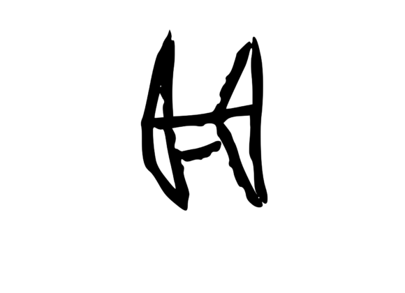 Rough Urban Zine Skater Mono Letter H