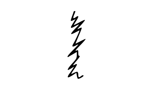 Zapped Comic Shocked Mono Letters I