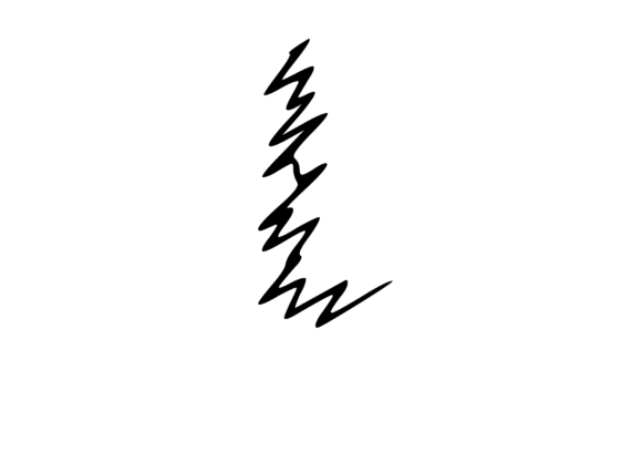 Zapped Comic Shocked Mono Letters L