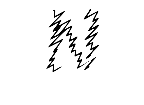 Zapped Comic Shocked Mono Letters N: Real Talk from an Embroidery Designer